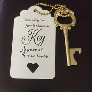 Gold Key Shaped Bottle Opener